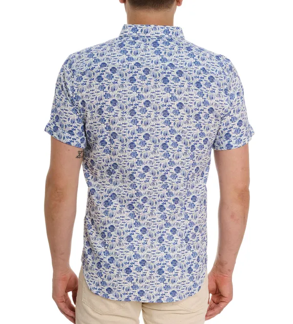 Robert Graham Short Sleeve Fenwick Woven Shirt- Short Sleeve Sport Shirts