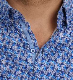 Robert Graham Short Sleeve Wade Woven Shirt- Short Sleeve Sport Shirts