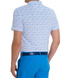 Robert Graham Short Sleeve Calder Knit Polo- Polos & Knits