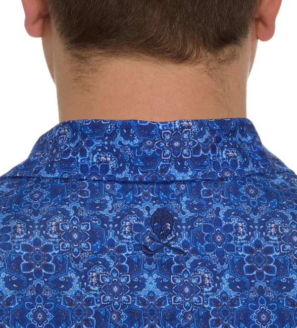 Robert Graham Short Sleeve Medallion Tiles Polo- Polos & Knits