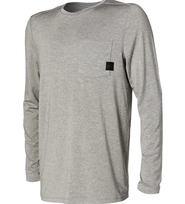 SAXX Sleepwalker Long Sleeve Pocket Tee Shirt- Tees