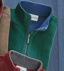 Tommy Bahama Flipshore Reversible Half-Zip Pullover- Pullovers & Layers