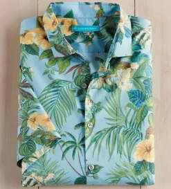 Tori Richard Passion Flower Short Sleeve Camp Shirt- Short Sleeve Sport Shirts