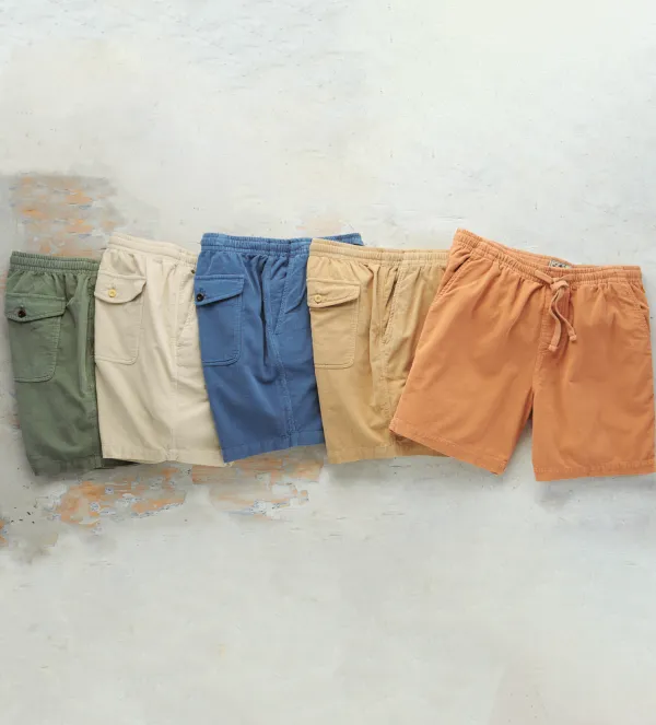True Grit Baja Cord Weekender Shorts- Shorts