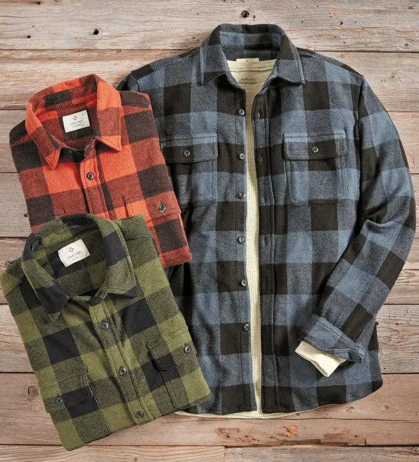 True Grit Buffalo Check Shirt- Long Sleeve Sport Shirts