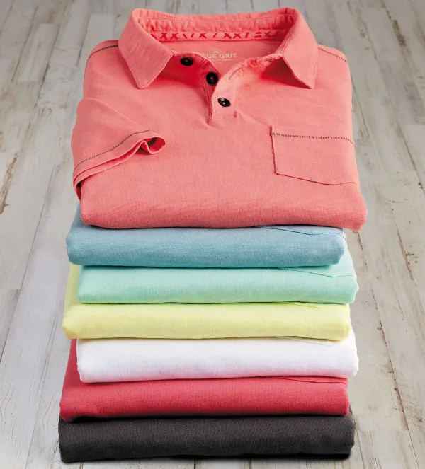 True Grit Cotton Polo- Polos & Knits
