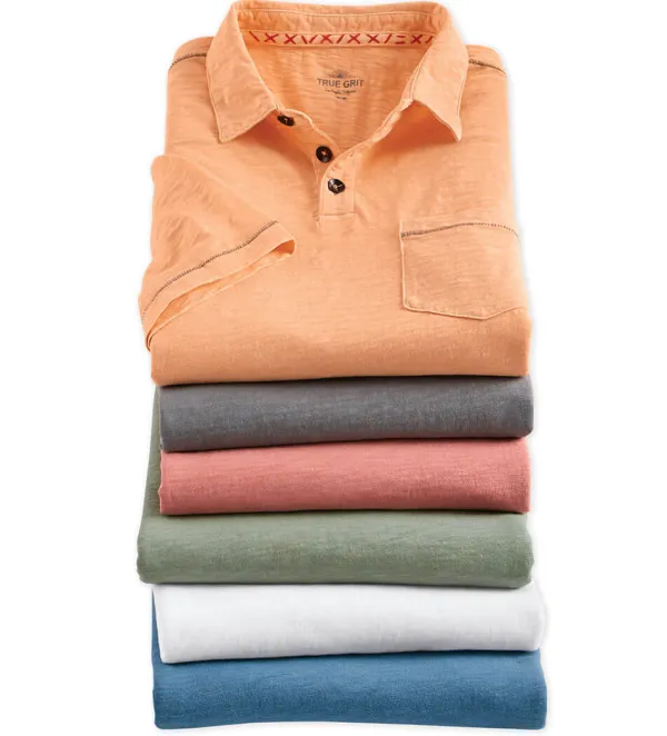 True Grit Cotton Polo- Polos & Knits