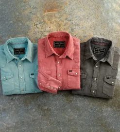 True Grit Jackson Cord Shirt- Long Sleeve Sport Shirts