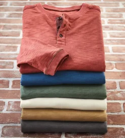 True Grit Venice Henley- Polos & Knits