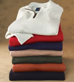Viyella Quarter-Zip Sweater- Pullovers & Layers
