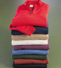 Viyella Quarter-Zip Sweater- Pullovers & Layers