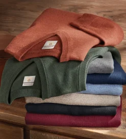 Viyella V-Neck Pullover Sweater- Pullovers & Layers