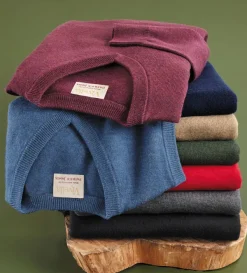Viyella V-Neck Pullover Sweater- Pullovers & Layers