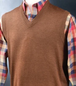 Viyella V-Neck Sweater Vest- Vests