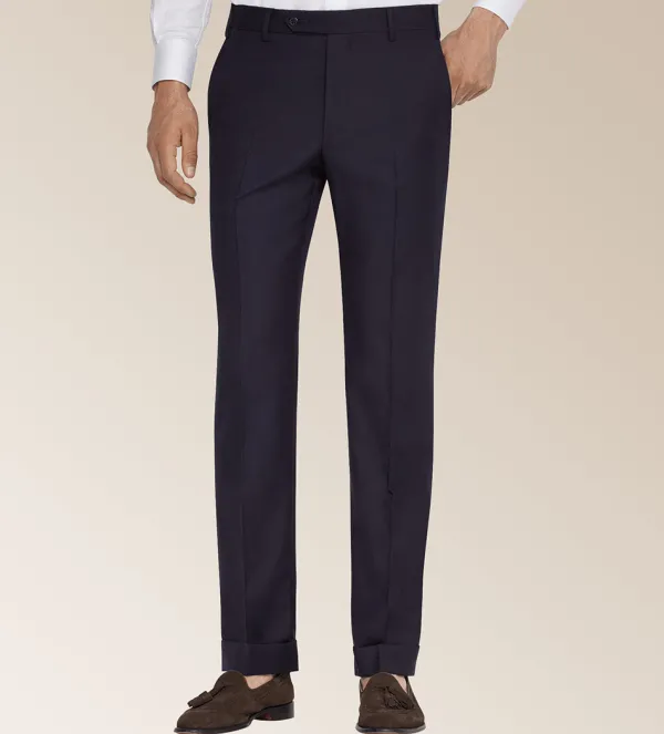 Zanella Devon Wool Serge Dress Slacks- Dress Pants