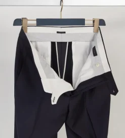 Zanella Devon Wool Serge Dress Slacks- Dress Pants