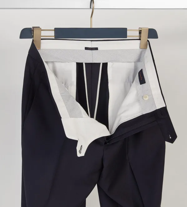 Zanella Devon Wool Serge Dress Slacks- Dress Pants