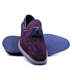 Zelli Carmen Sueded Goatskin Tassel Loafer- Dress Shoes