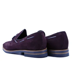 Zelli Carmen Sueded Goatskin Tassel Loafer- Dress Shoes