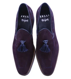 Zelli Carmen Sueded Goatskin Tassel Loafer- Dress Shoes