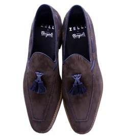 Zelli Carmen Sueded Goatskin Tassel Loafer- Dress Shoes