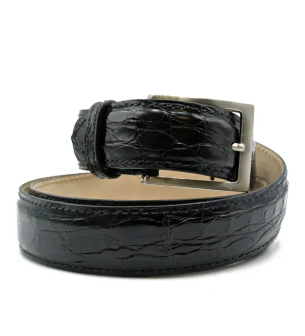 Zelli Genuine Crocodile Belt- Belts