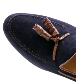 Zelli Naples Sueded Goatskin Tassel Loafer- Dress Shoes