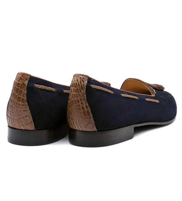Zelli Naples Sueded Goatskin Tassel Loafer- Casual Shoes