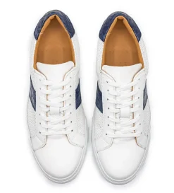 Zelli Olympias Crocodile Trim Calfskin Sneaker- Casual Shoes