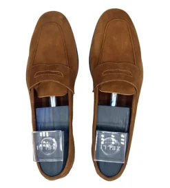 Zelli Tasca Sueded Goatskin Loafer- Dress Shoes